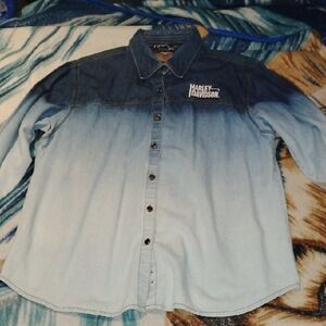 Harley-Davidson Gradient Blue Casual Shirt